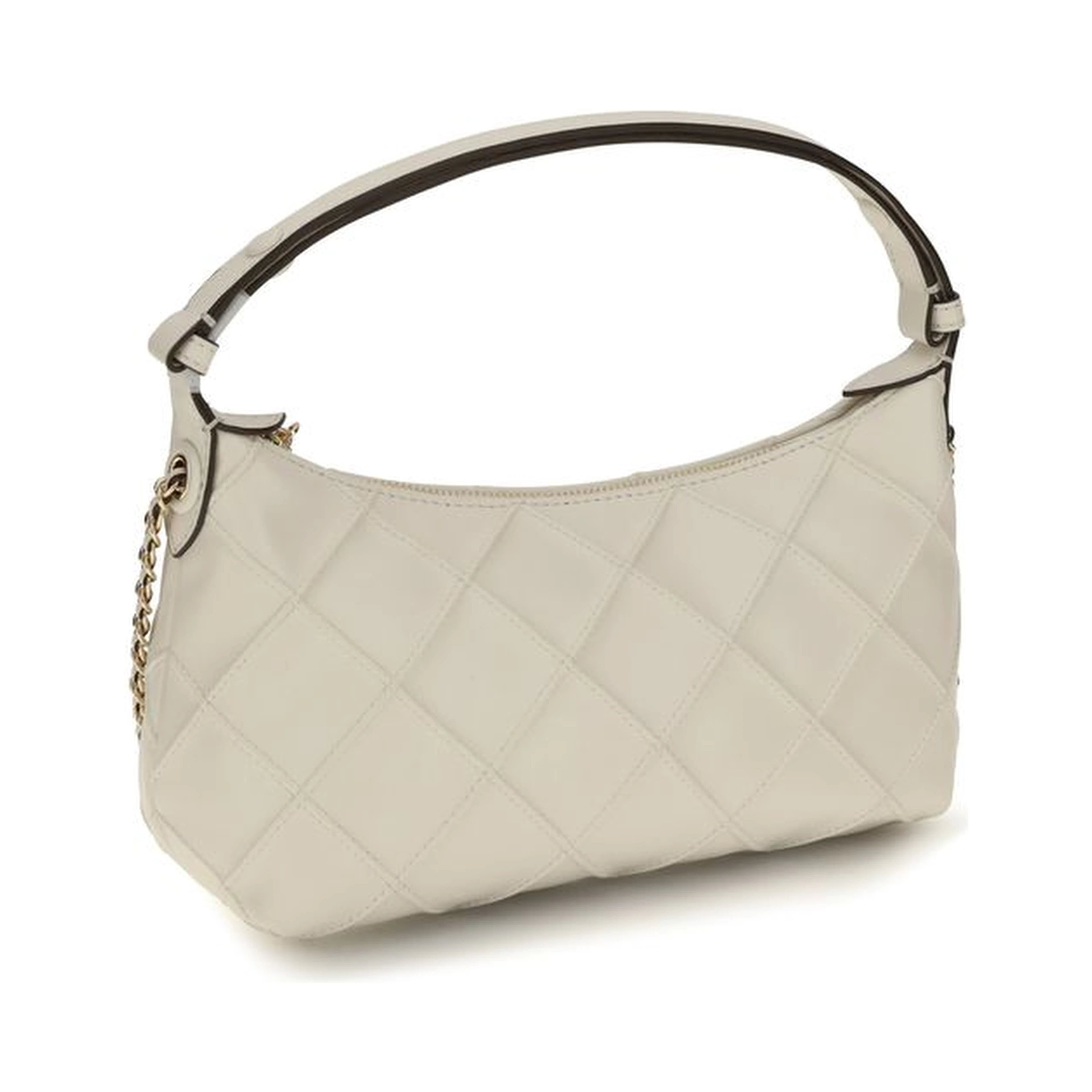 Beige Calf Leather Bos Taurus Handbag