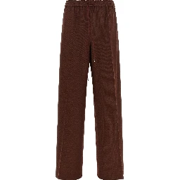 Brown Wool Casual Pants