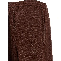 Brown Wool Casual Pants