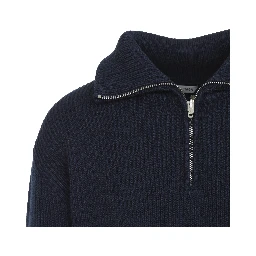 Balenciaga Half Zip Knit Sweater