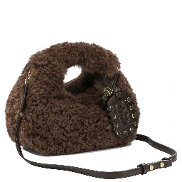 "Mini Hobo Faux Fur" Small Handbag