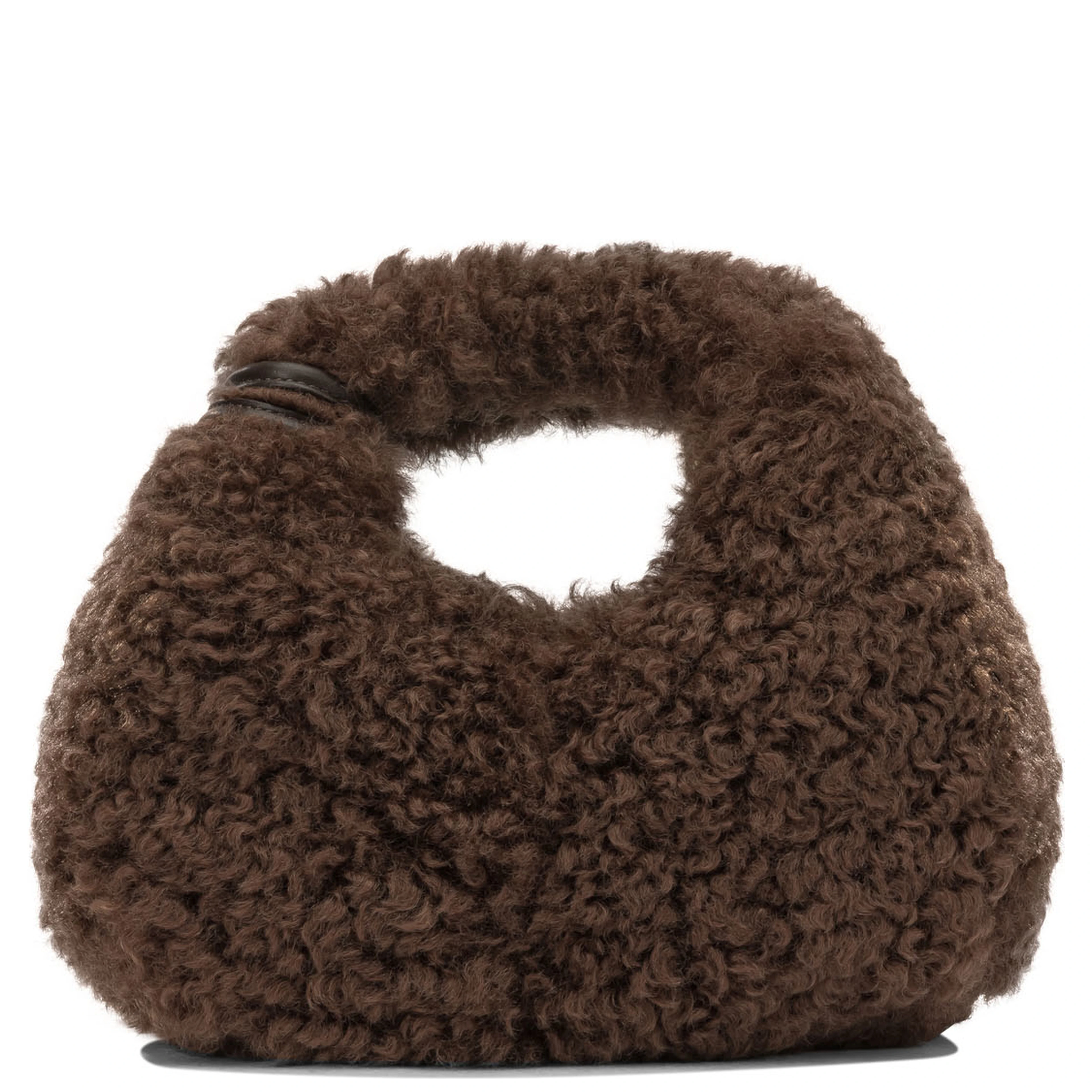 "Mini Hobo Faux Fur" Small Handbag