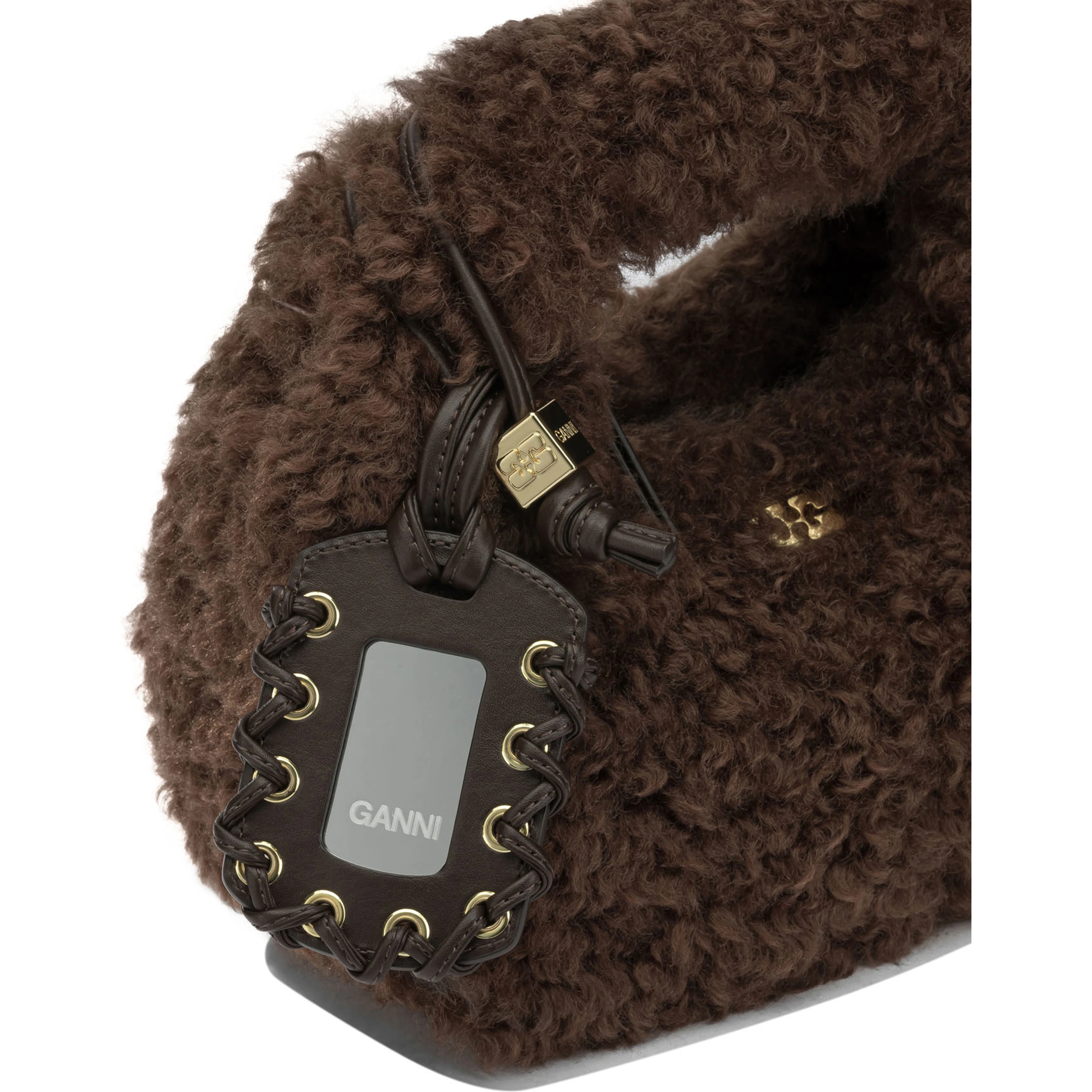 "Mini Hobo Faux Fur" Small Handbag