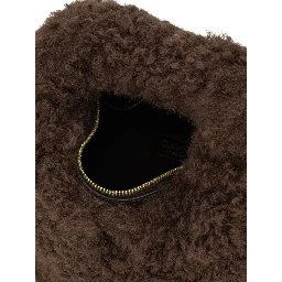"Mini Hobo Faux Fur" Small Handbag