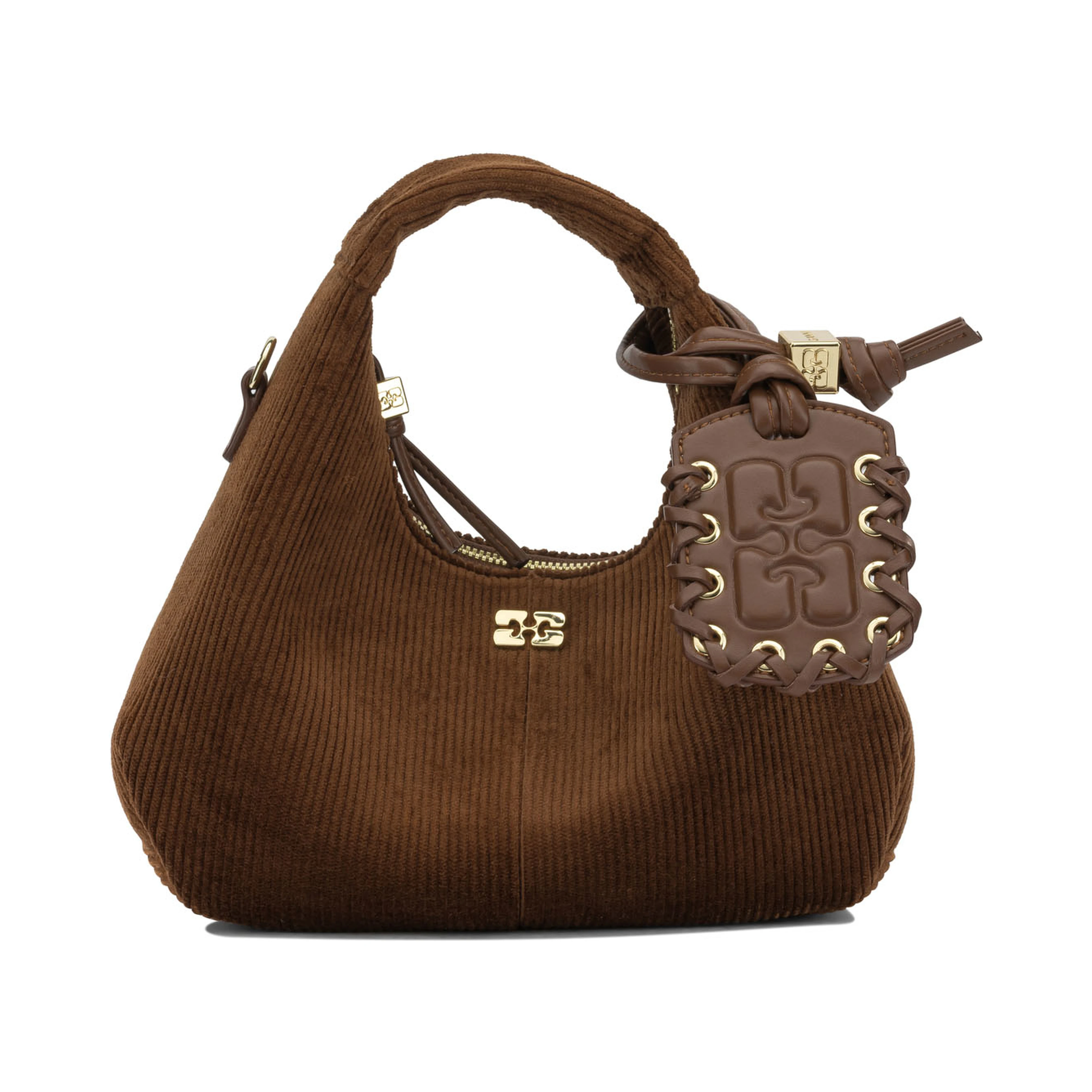 "Mini Hobo Corduroy" Small Handbag