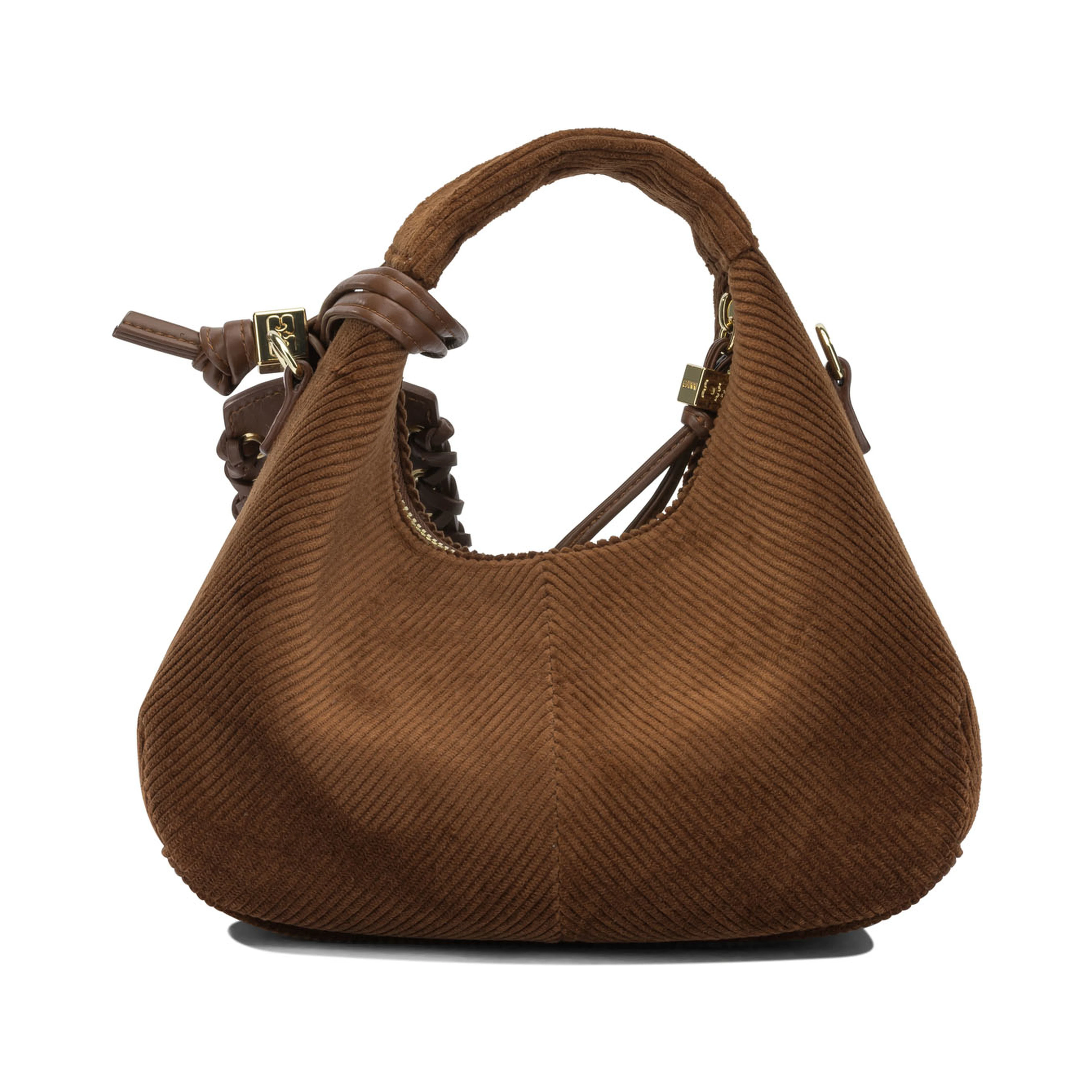 "Mini Hobo Corduroy" Small Handbag