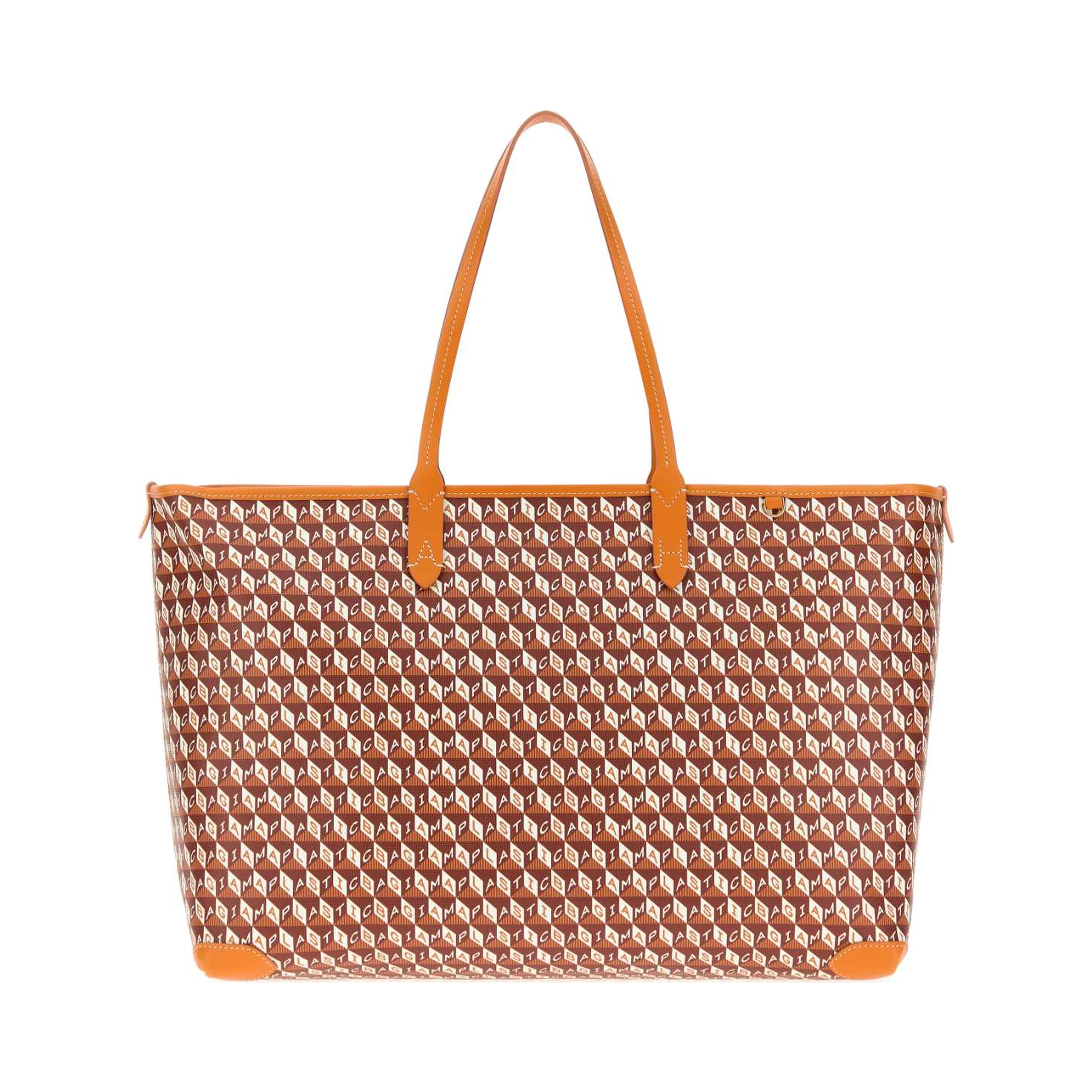 I AM A PLASTIC BAG  ZIPPED TOTE