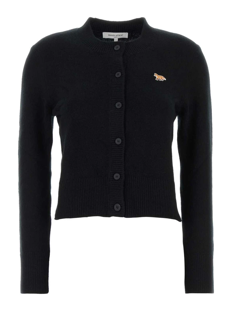 BABY FOX LAMBSWOOL FITTED CARDIGAN