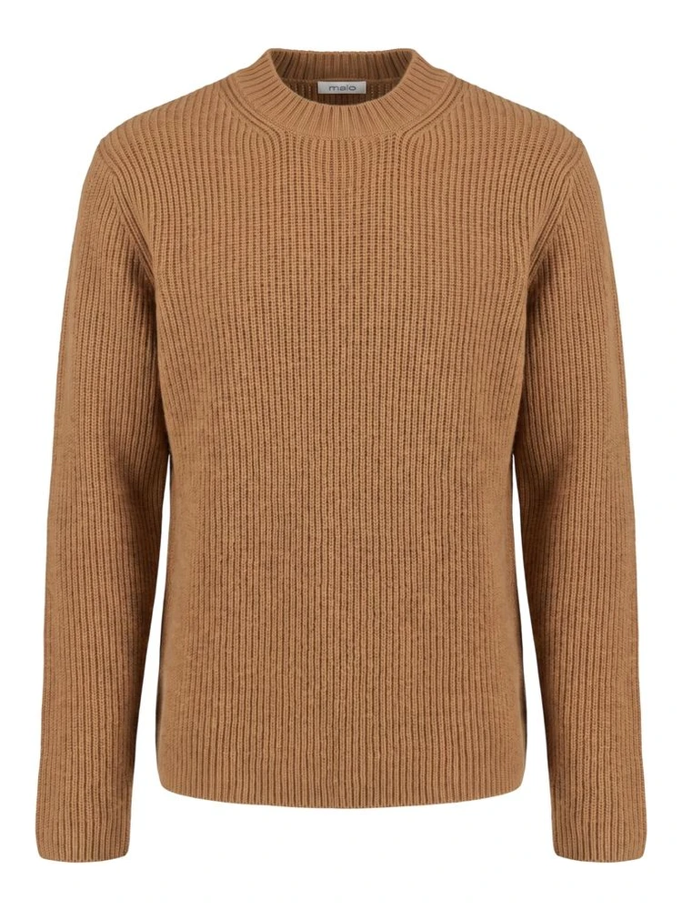 Brown Wool Men Sweater