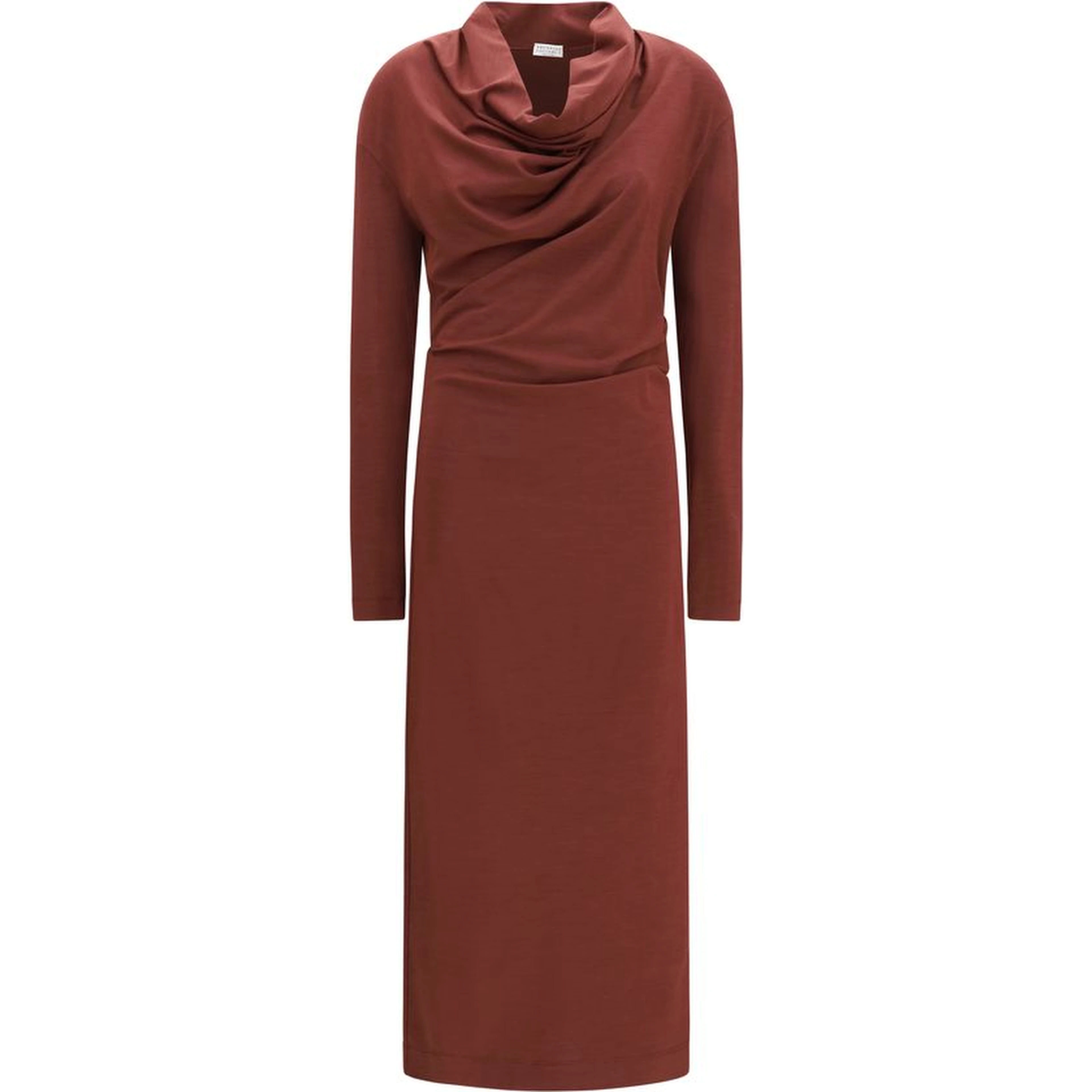 Bordeaux Wool Oves Aries Casual Dress