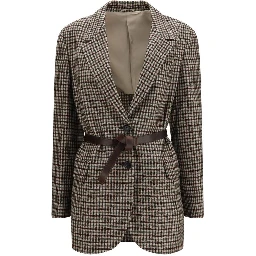 Beige Mohair Blazer