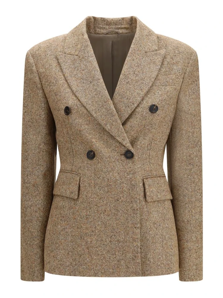 Beige Wool Oves Aries Full-Length Jacket