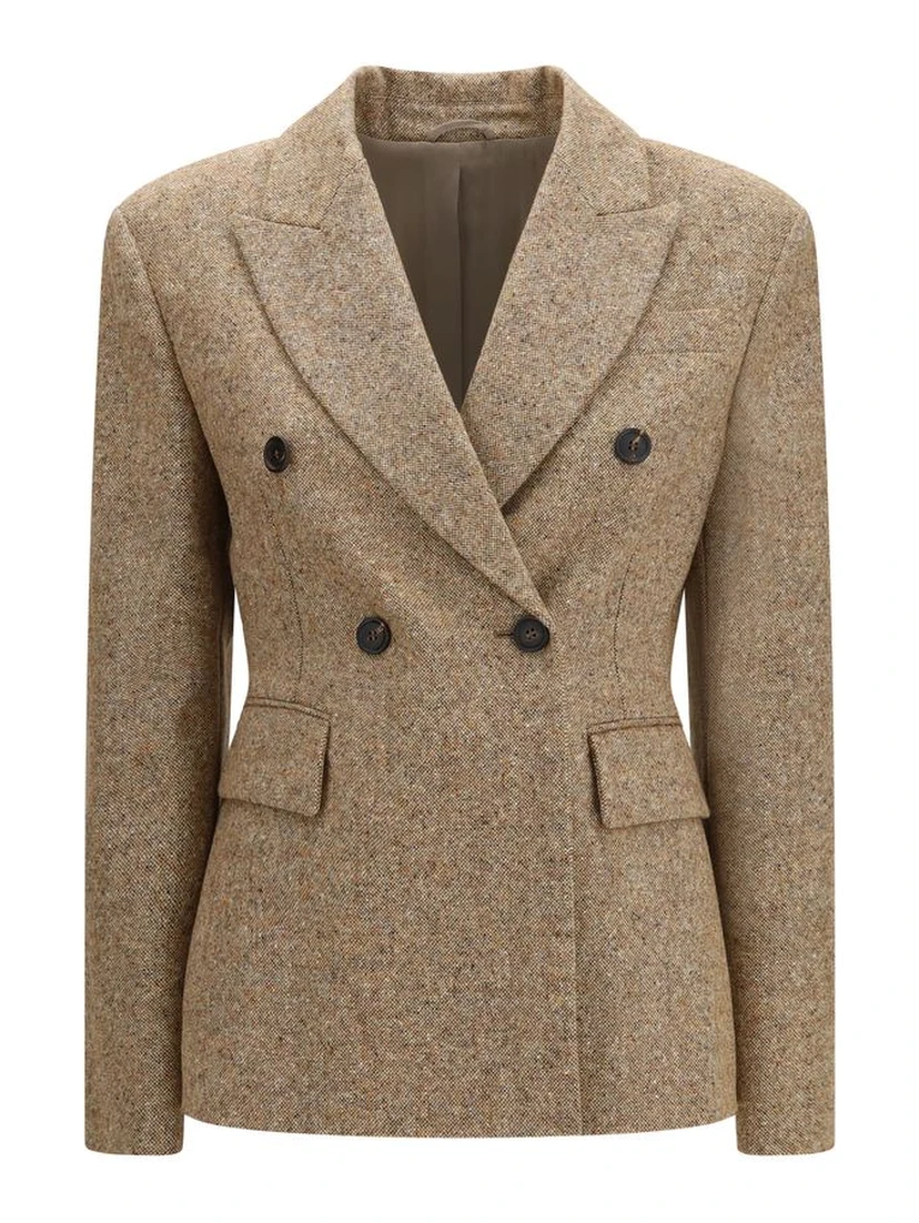Beige Wool Oves Aries Full-Length Jacket
