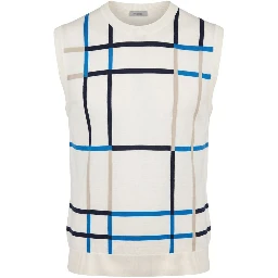 White Cotton Men Sweater