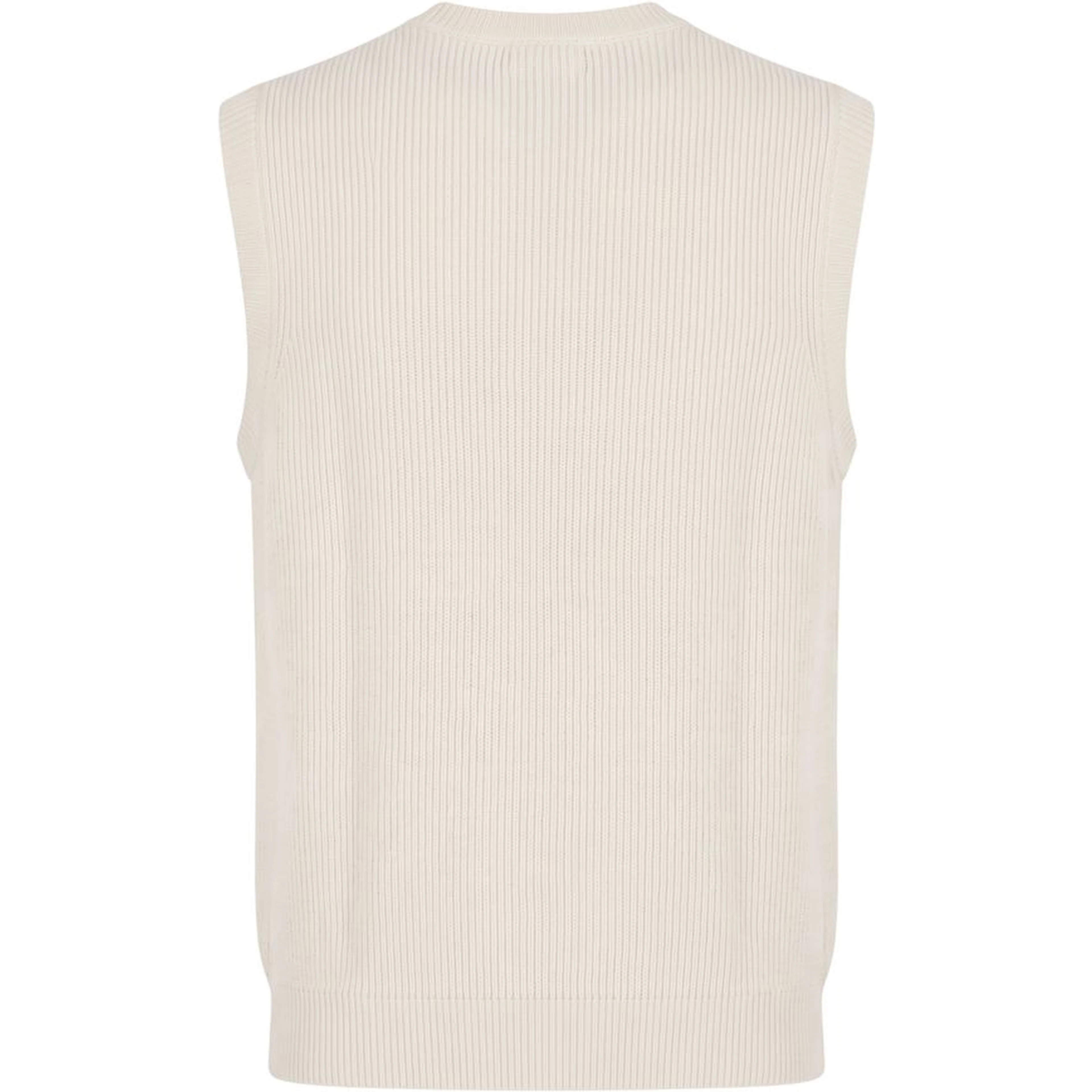 White Wool Men Sweater