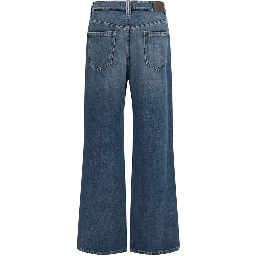 Blue Cotton Relaxed Fit Jeans