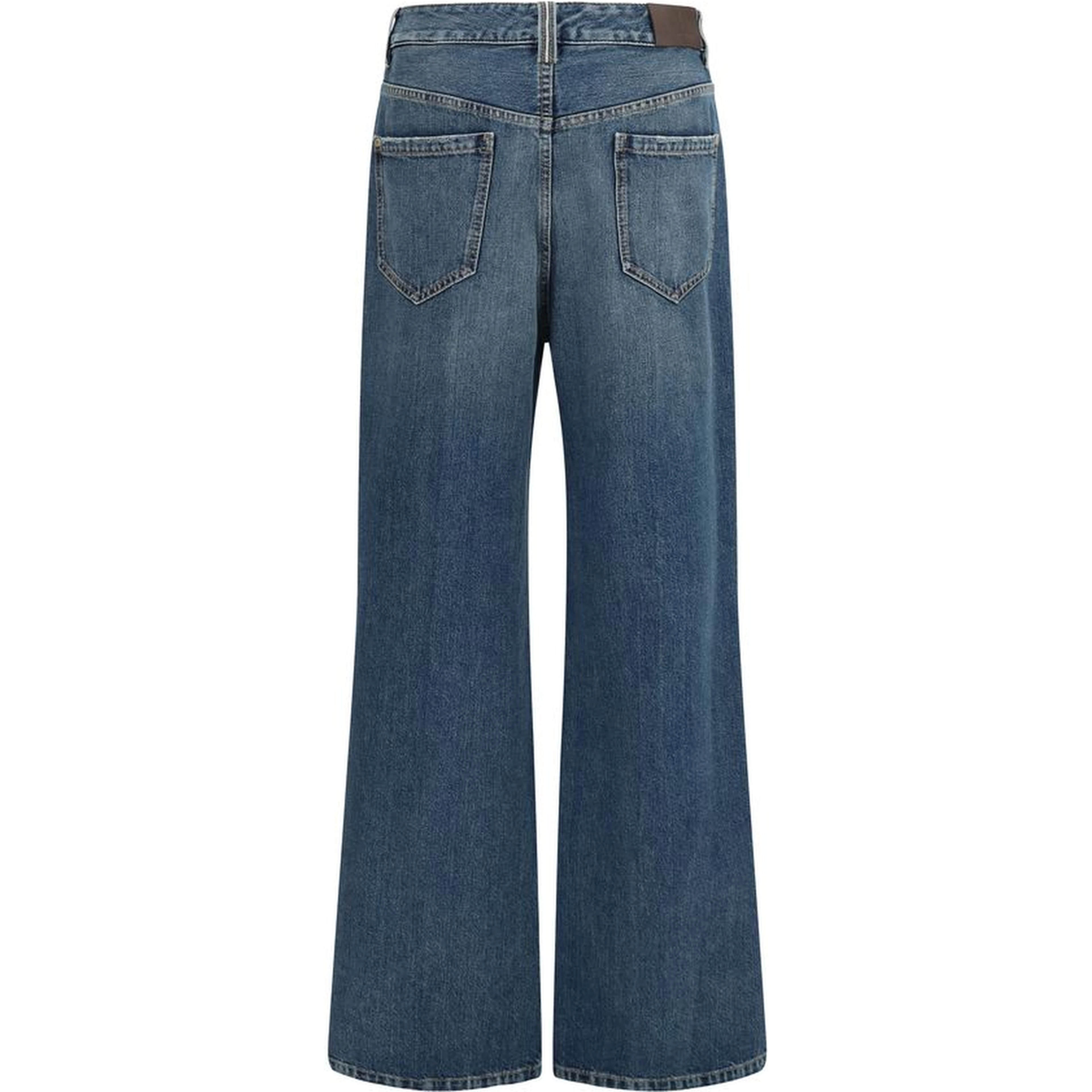 Blue Cotton Relaxed Fit Jeans