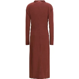 Bordeaux Wool Oves Aries Casual Dress