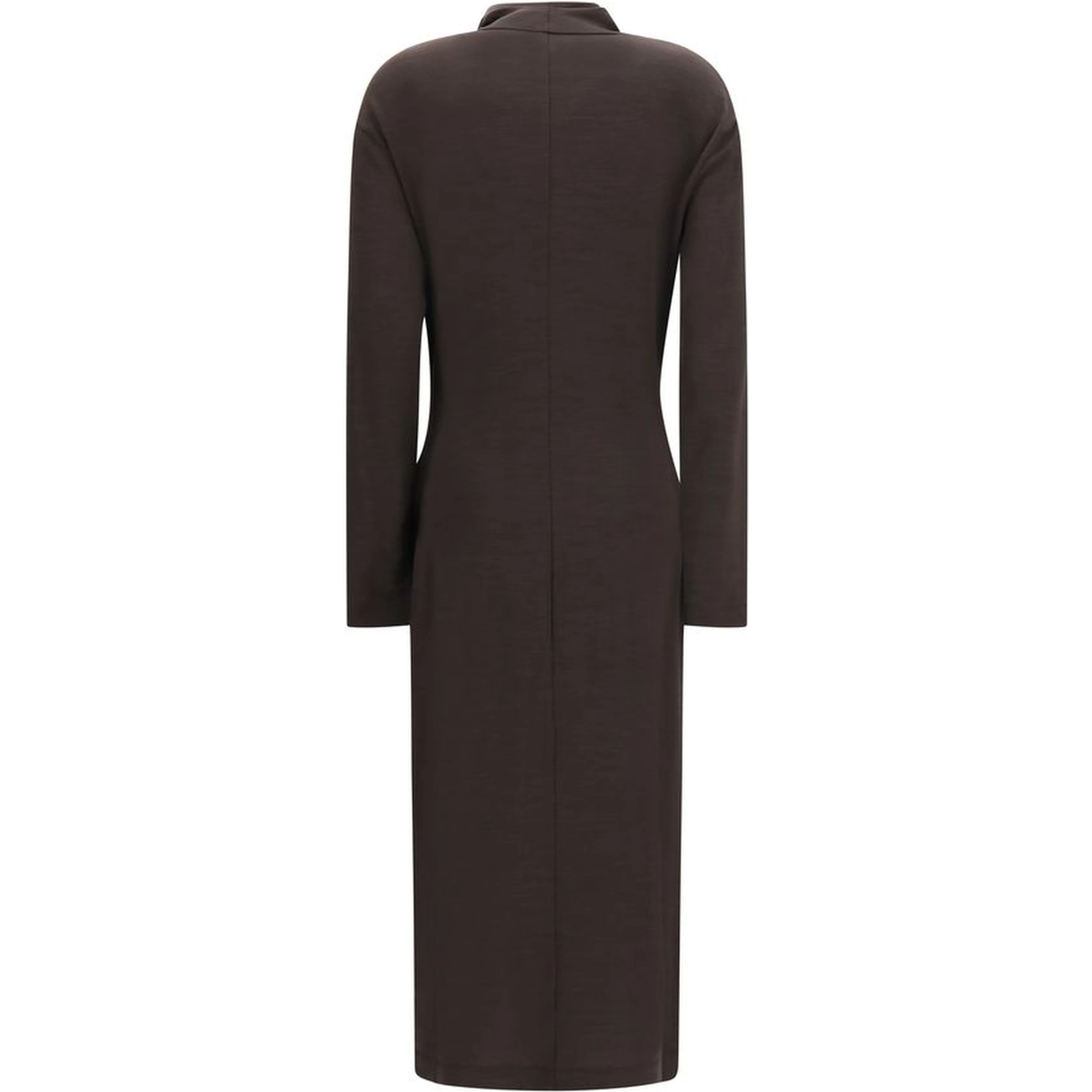 Brown Wool Oves Aries Casual Dress