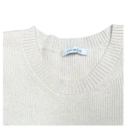 White Wool Men Sweater