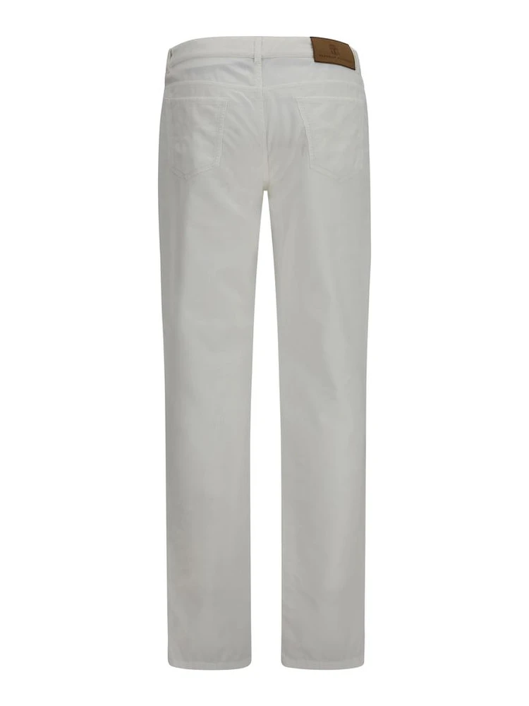 White Cotton Casual Pants alternative