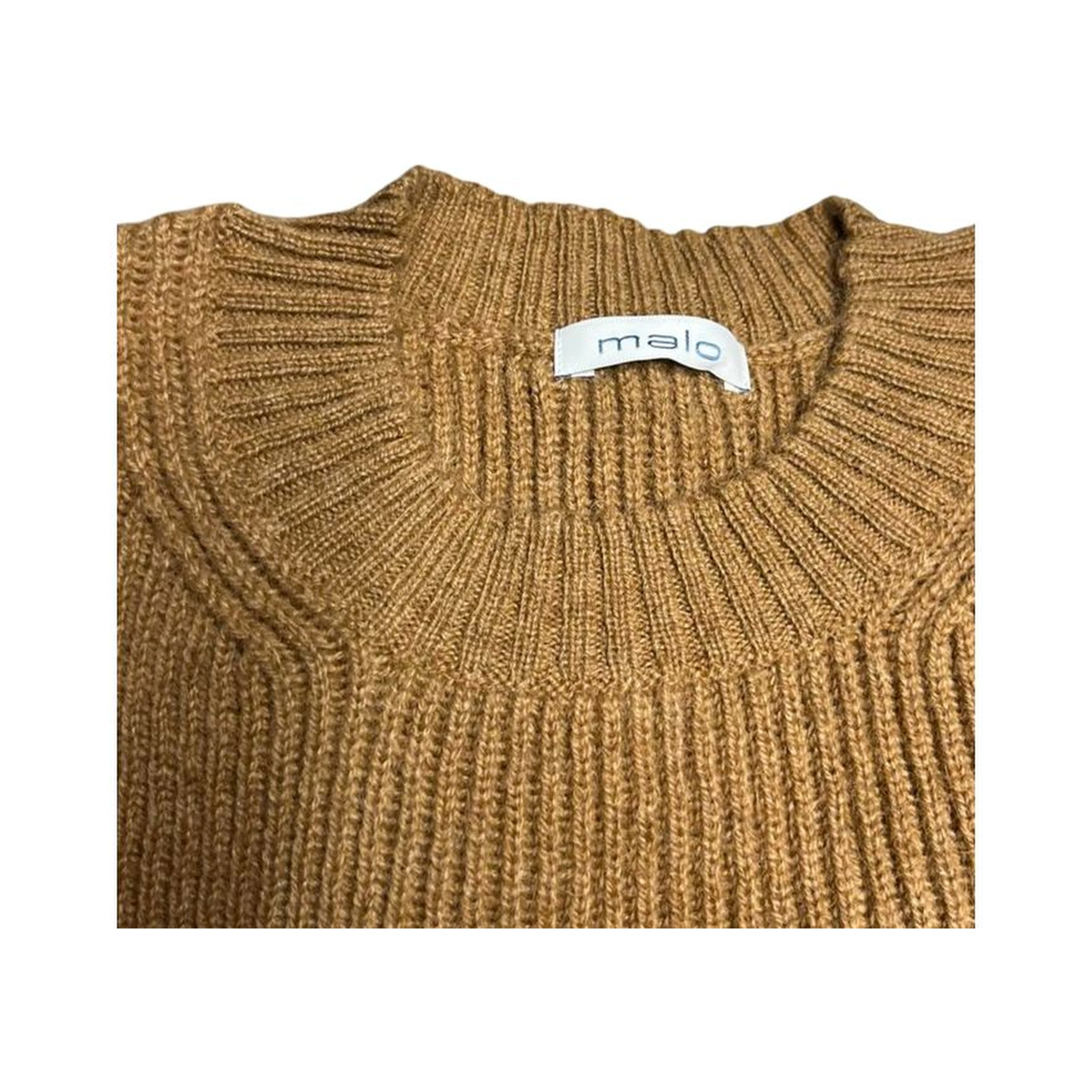 Brown Wool Men Sweater