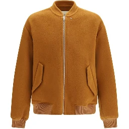 Brown Wool Oves Aries Bomber