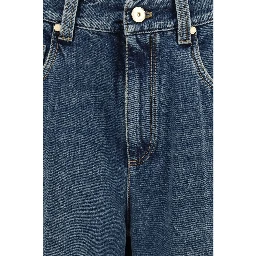 Blue Cotton Relaxed Fit Jeans