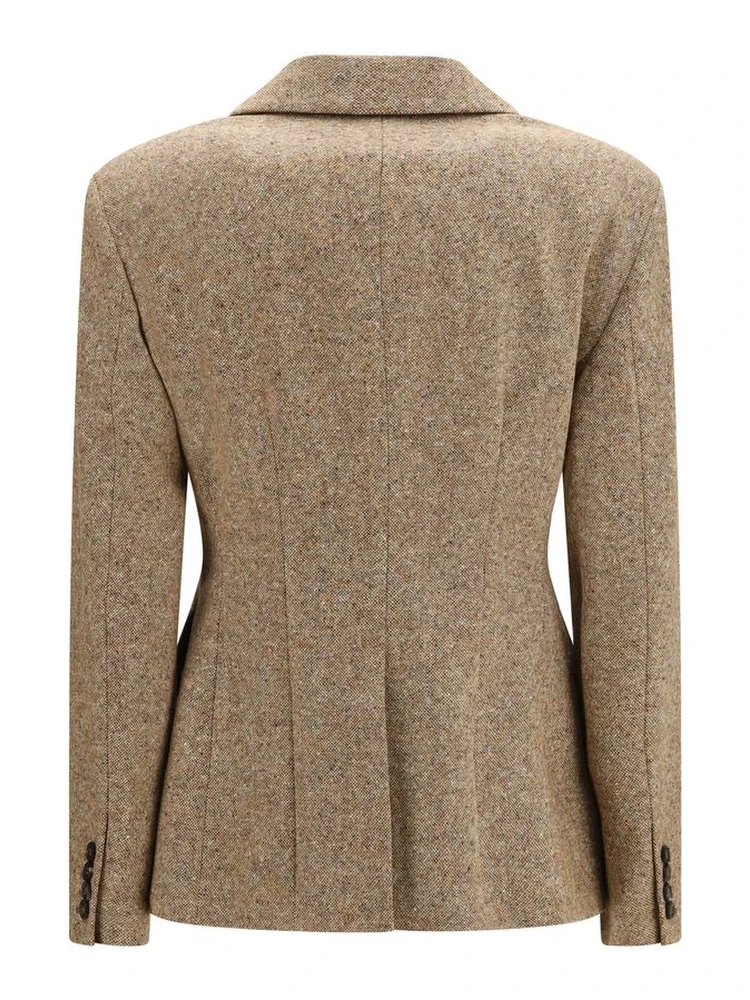 Beige Wool Oves Aries Full-Length Jacket alternative