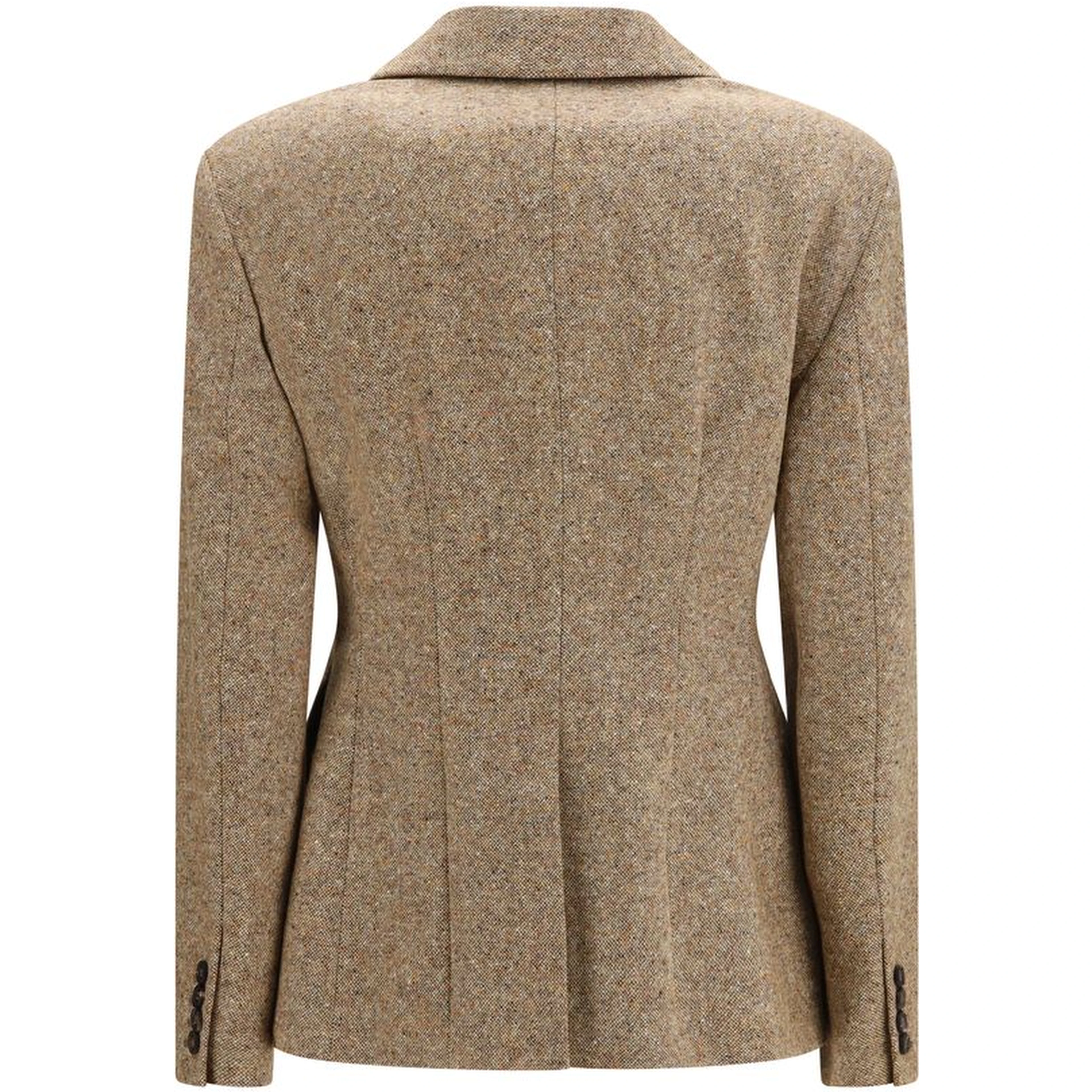 Beige Wool Oves Aries Full-Length Jacket