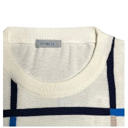 White Cotton Men Sweater