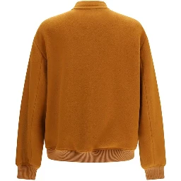 Brown Wool Oves Aries Bomber