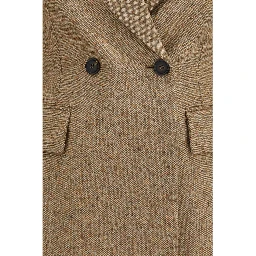 Beige Wool Oves Aries Full-Length Jacket