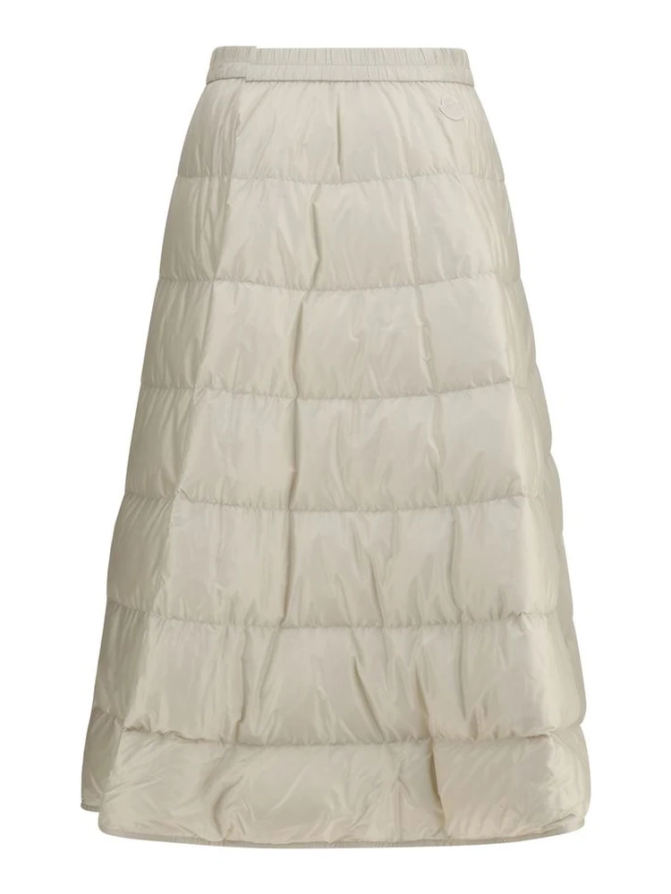 Beige Nylon Midi Skirt alternative