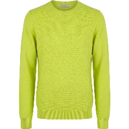 Green Wool Men's Sweater