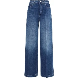 Blue Cotton Relaxed Fit Jeans