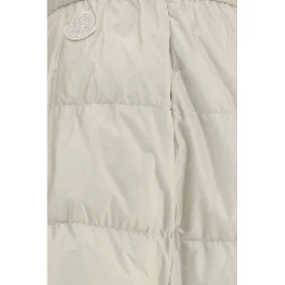 Beige Nylon Midi Skirt