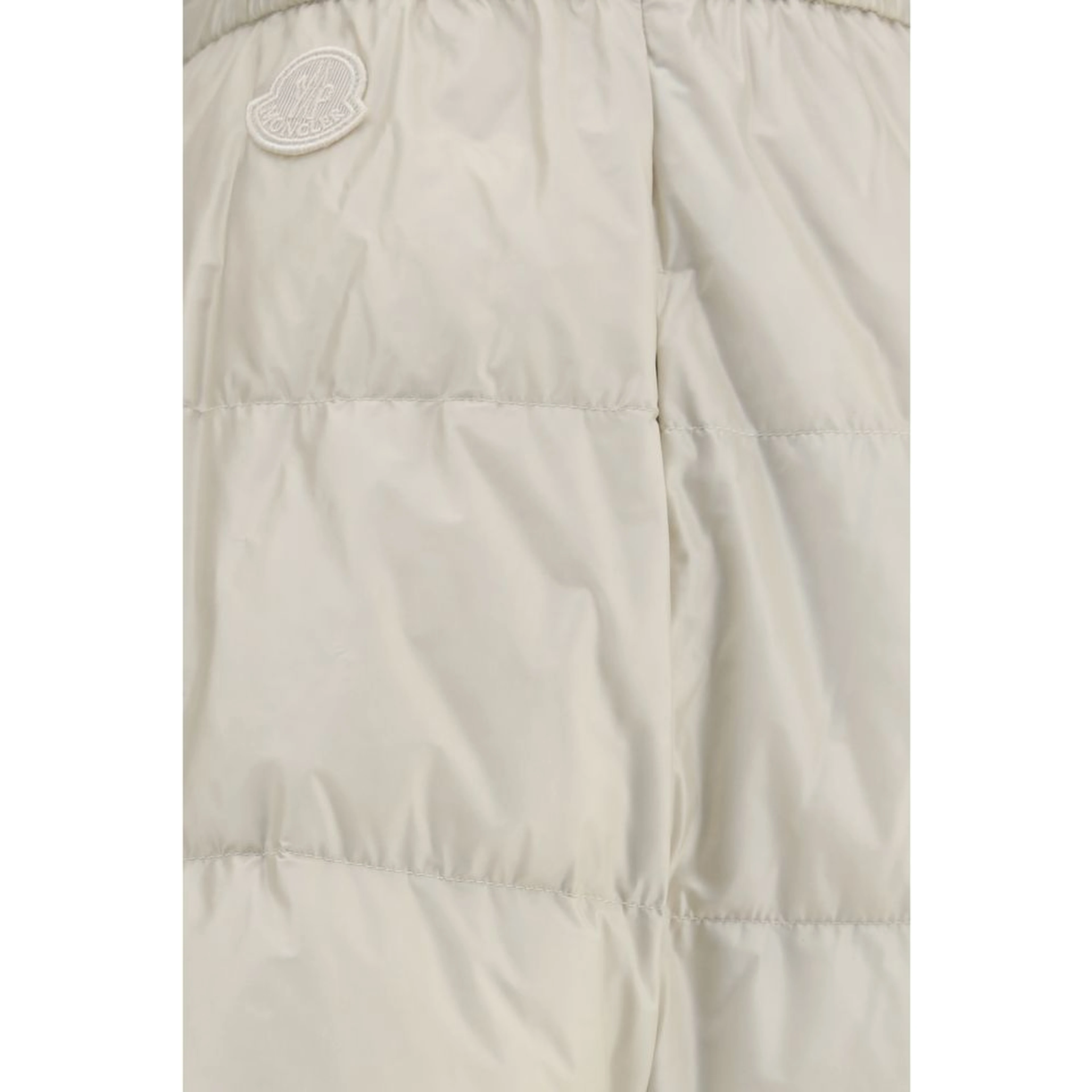 Beige Nylon Midi Skirt