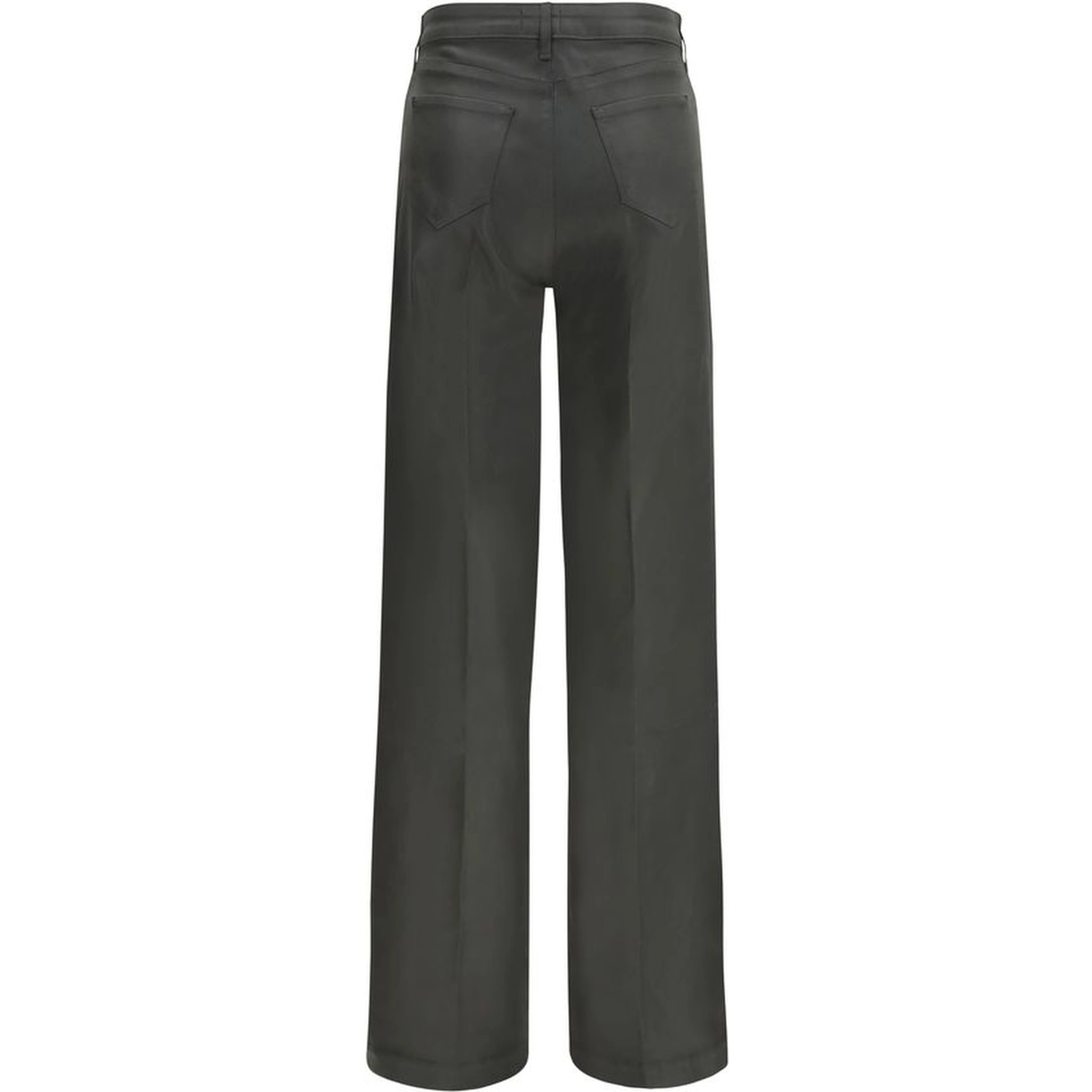 Bicolor Cotton Flared Jeans
