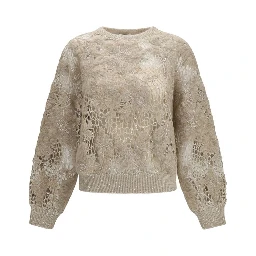 Beige Mohair Sweatshirt