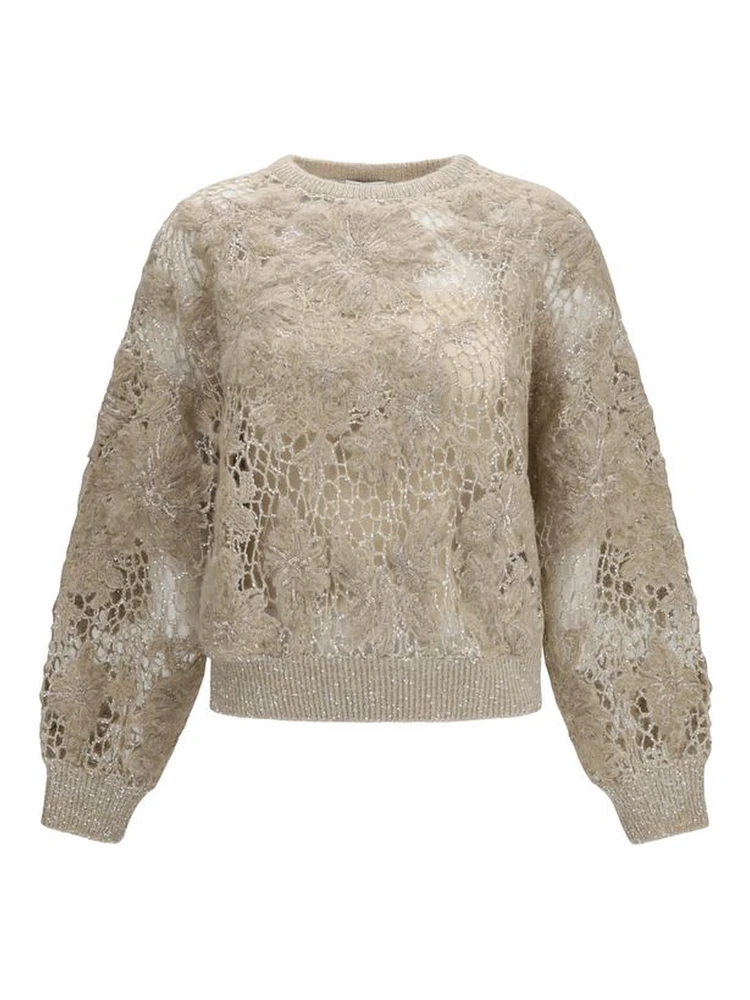 Beige Mohair Sweatshirt