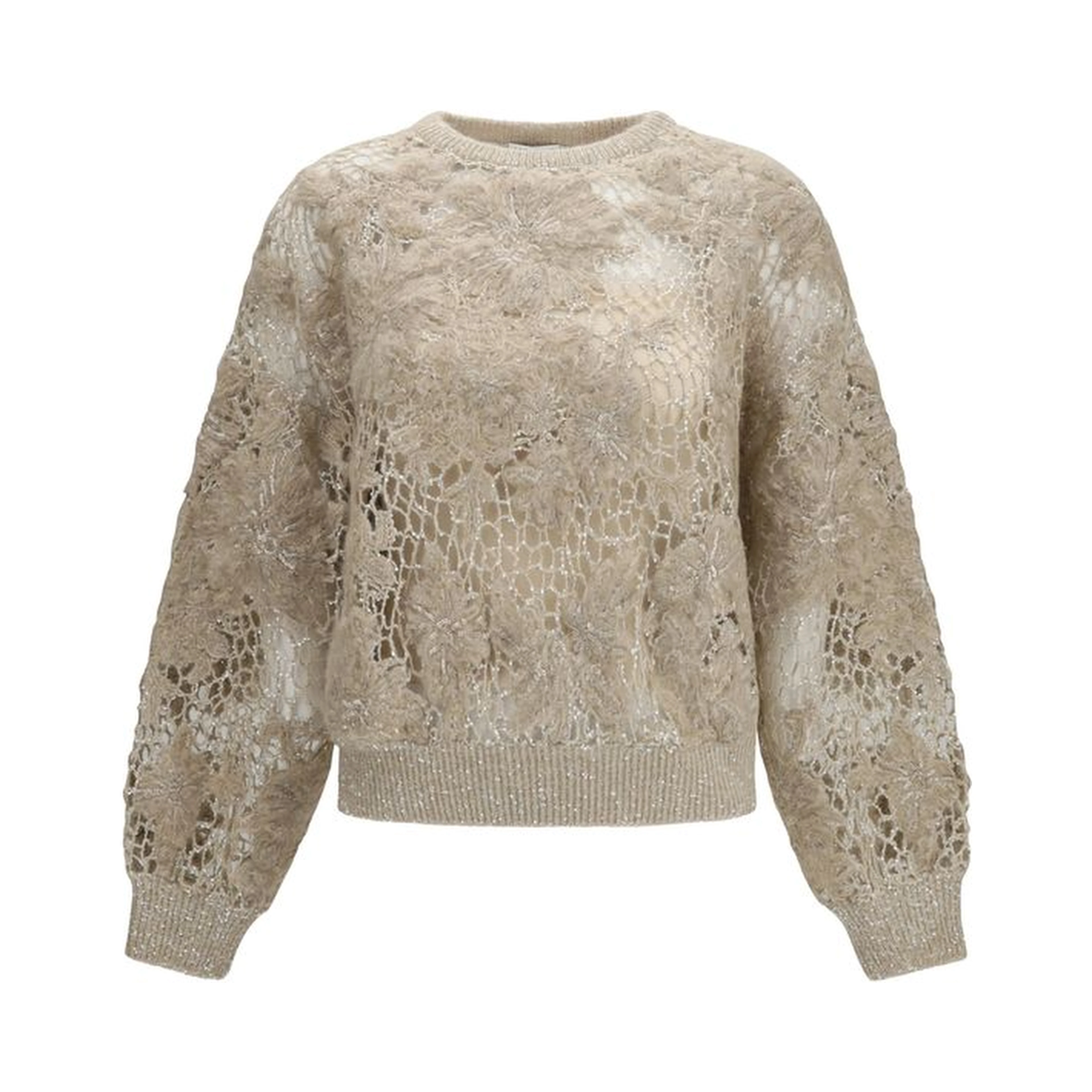 Beige Mohair Sweatshirt