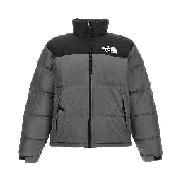 Gray Nylon Full-Length Jacket