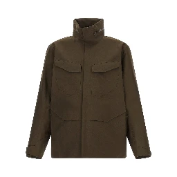 Brown Nylon Shell Jacket