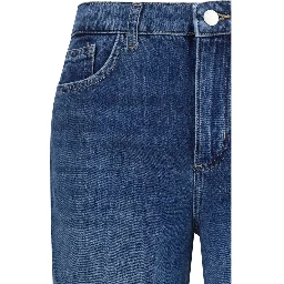 Blue Cotton Relaxed Fit Jeans
