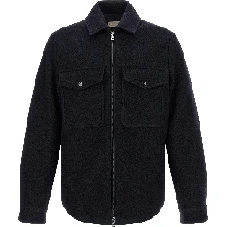 Blue Virgin Wool Blouse