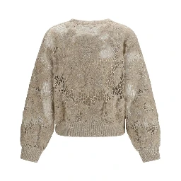 Beige Mohair Sweatshirt