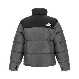 Gray Nylon Full-Length Jacket