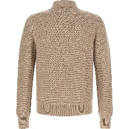 Beige Cashmere Polo Shirt