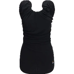 Black Viscose Shortsleeve Shirt